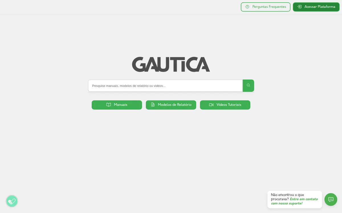 Central de Ajuda GAUTICA no notebook